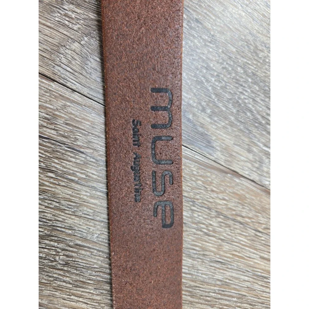 Muse Saint Augustine 1 Piece Buckle-less Leather Belt 1.5